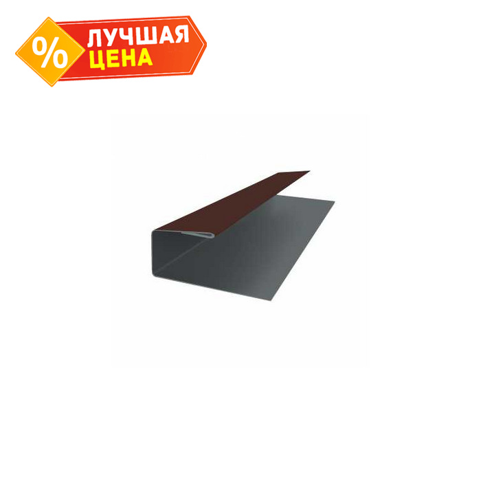 J-Профиль 12мм 0,5 Rooftop Matte RAL 8017 Шоколад