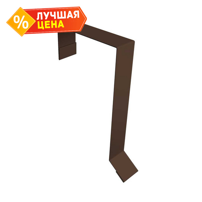 Планка торцевая фальц 60х97 0,5 Drap RAL 8017 шоколад